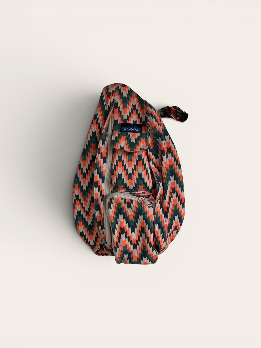 KAVU Rope Bag or Rope Sling Bag in the Everglade Tile pattern